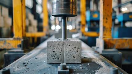 Concrete Cube Testing in Universal Testing Machine