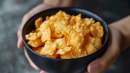 Crunchy Corn Puff Snack Ideal for ASMR Recording