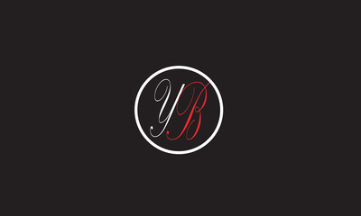 YB, BY , Y , B, Abstract Letters Logo Monogram	