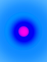 Neon pink and blue circle gradient background 