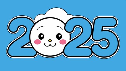 Happy New Year, Holidays logo 2025