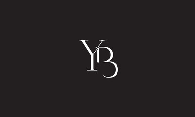 YB, BY , Y , B, Abstract Letters Logo Monogram	