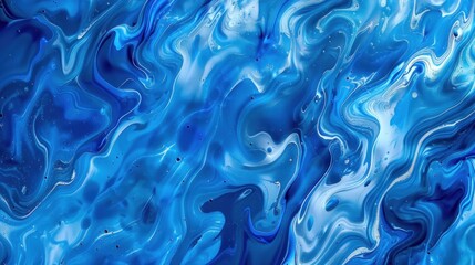 Obraz premium An abstract liquid background with swirling blue and white patterns