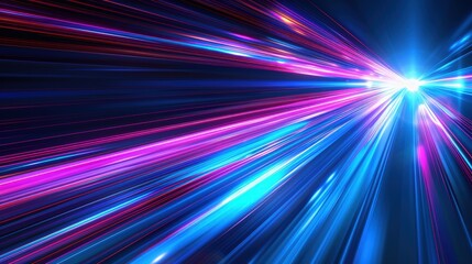 Vibrant Cosmic Energy Burst with Radiant Light Beams
