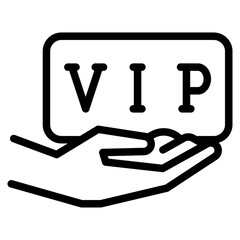 Vip icon. VIP vector sign. Premium and Luxury VIP icon.