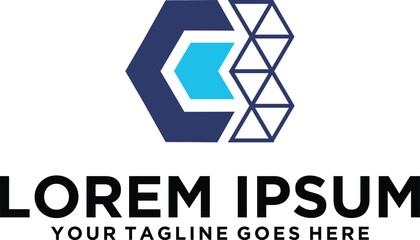 Architecture design CB letter logo