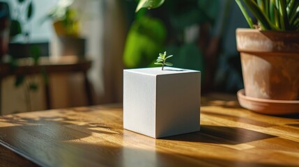 Light Grey Board Game Box on a Table