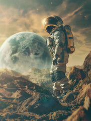 Fototapeta premium Astronaut in space