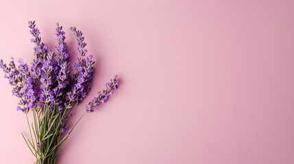 Lavender bouquet on background illustration