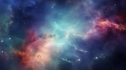 Fototapeta premium Cosmic Nebula Galaxy Abstract