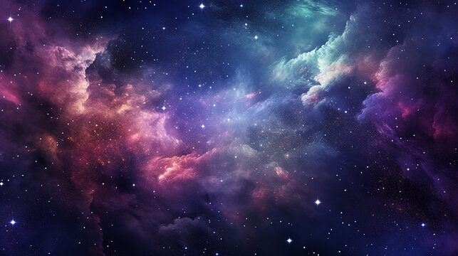 Cosmic Nebula Galaxy Abstract