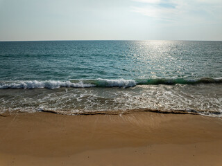 Aerial view of sea surface water texture background