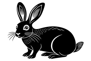 Funny Rabbit with White Background Vector Illustration, Cartoons, Clipart, and Line Art Design, Adorable funny rabbit vector illustration, perfect for cartoons, clipart, and line art designs