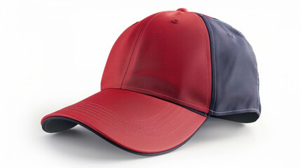Set of Different caps isolated. Assorted baseball caps. Mock-up for branding.
