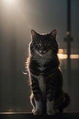 A Cat In Fog