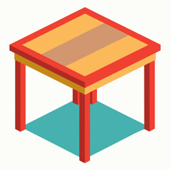 table isolated on white