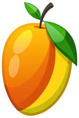 orange fruit with leaves