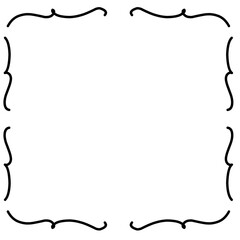 Vintage frame set. Retro rectangle black line flourish border. Abstract design graphic element. Ornate floral elegant pattern template for wedding invitation card, premium festive banner, luxury menu
