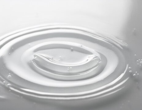 コスメ素材　透明なジェルのテクスチャー　白い背景