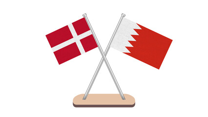 Bahrain Denmark Flag