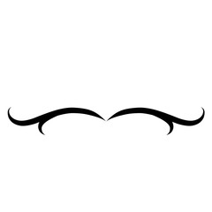 Collection of Handdrawn swirls and curles. Design element of ornaments for wedding cards, in invitations, save the date cards, flyers for restaurant