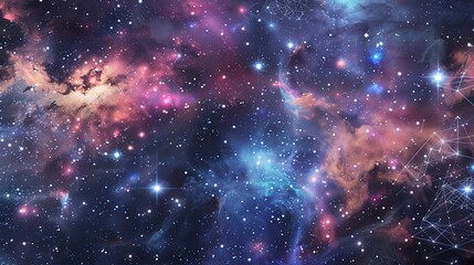 Space pattern wallpaper