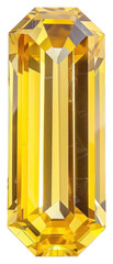 PNG Radiant yellow gemstone with facets