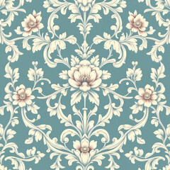 Fototapeta premium seamless pattern with flowers