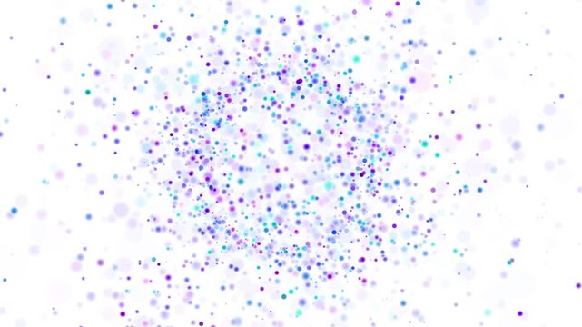 looped animation vibration of colored energy