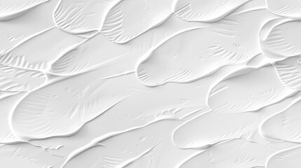 White paint is swirled and textured creating an abstract background SEAMLESS PATTERN