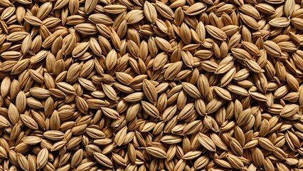 Obraz premium Close-up texture of brown rice grains.