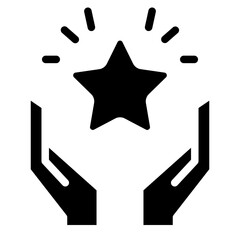 Stars icon Vector. Stars customer product rating review icon for apps and websites.