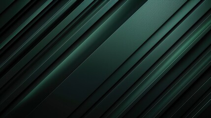 Obraz premium Elegant Dark Green Abstract Diagonal Stripes Background