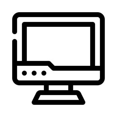 desktop line icon