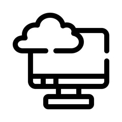 cloud line icon