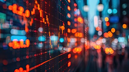 A stock market graph embedded in an interactive financial report, allowing users to explore data in detail