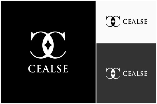 Initial Letter CC Monogram Mirror Luxury Elegant Beauty Fashion Font Vector Logo Design Illustration