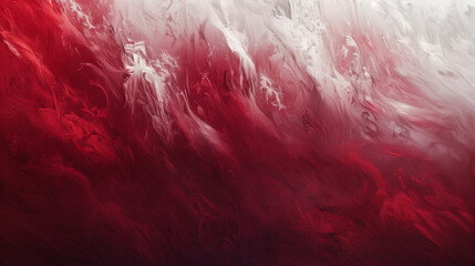 Background with a vibrant gradient blending from crimson red to snowy white, featuring feathery textures and subtle highlights for a dynamic effect.