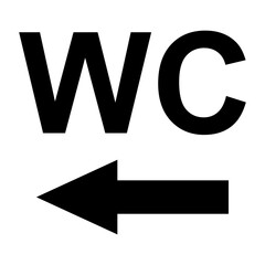 Restroom women and men wc symbol, flat web button, toilet vector illustration information