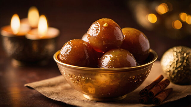 indian sweet food gulab jamun in bowl, food, dessert, indian, sweet, delicious, traditional, gulab