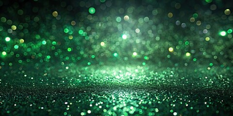 Surface texture with green sparkles on a dark evening backdrop seamless festive background, green, sparkles, texture, seamless