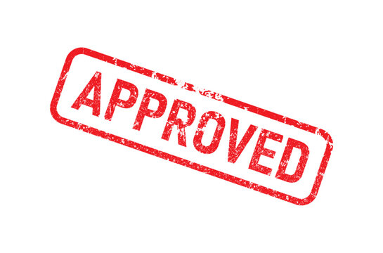 Approved stamp, Approved icon vector.