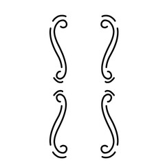 Hand drawn bracket, parenthesis element.