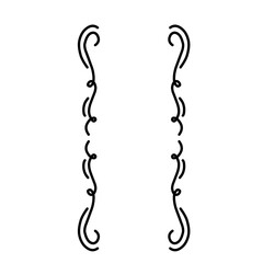 Hand drawn bracket, parenthesis element.