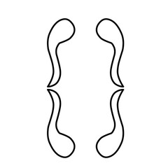 Obraz premium Hand drawn bracket, parenthesis element.