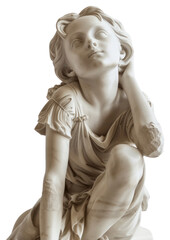 PNG  Classical marble sculpture of child