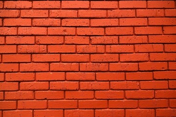 Mur de briques avec peinture rouge ocre