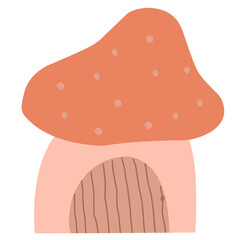 Mushroom vector isolated icon. Mushroom emoji illustration. Mushroom vector isolated emoticon