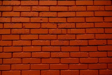 Mur de briques avec peinture rouge ocre