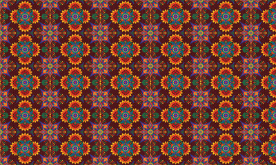 African ethnic native pattern.Traditional kente,ankara,kitenge,chitenge,capulana african wax print fabric pattern.Abstract vector motif pattern.For fabric,clothing,blanket,carpet,woven,wrap,decoration